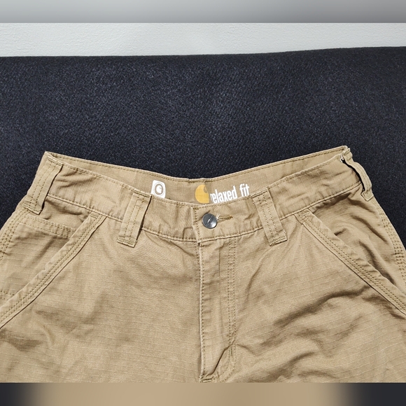 Carhartt Men's Relaxed Fit Straight Force Tan Cargo Pants, 30x30 - Picture 3 of 13